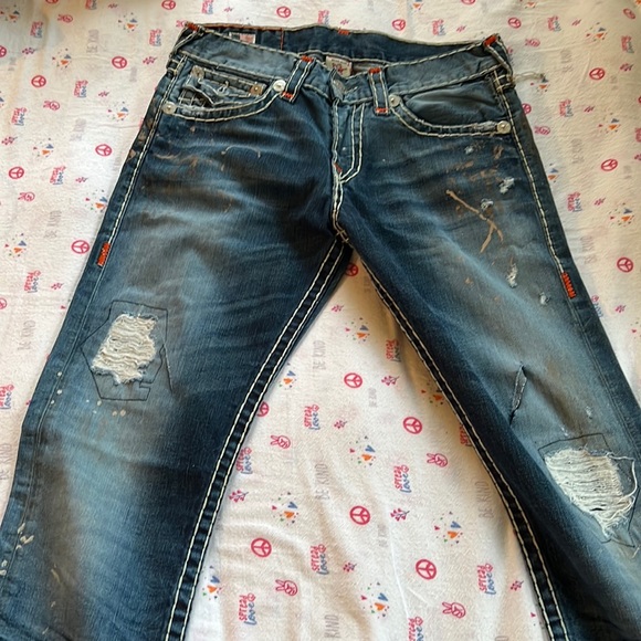 Mens Useddamaged Trurme Religion Jean 